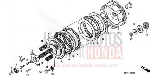 EMBRAYAGE CR80RB1 de 2001